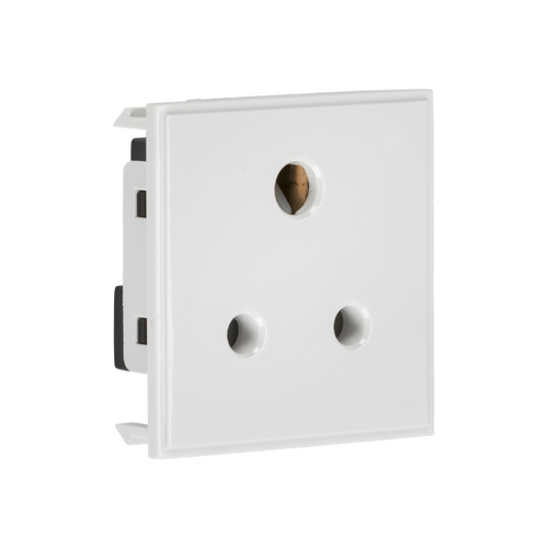 5A Socket Euro Module - White - IN058W image 0
