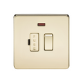 Polished Brass 13A Switched Fused Spur Unit with Neon - SF6300NPB image 0