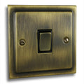 Victorian Antique Brass 1 Gang Intermediate Switch - V05AN image 0
