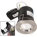 Brushed Chrome Fixed Fire Rated Downlights GU10 IP20 with Quick Connectors VUEP544 image 0