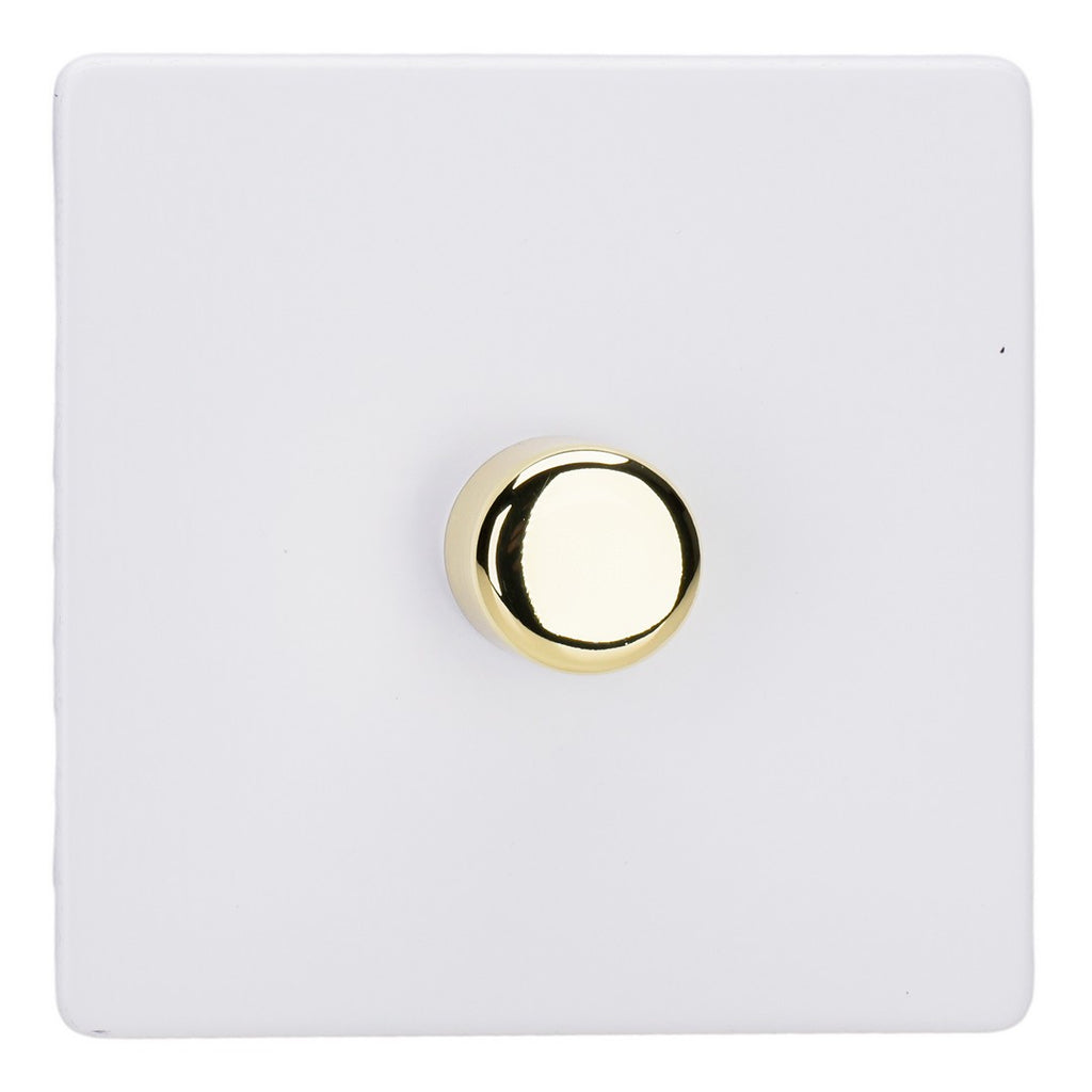 Varilight 1-Gang 2-Way V-Pro Push On/Off Rotary LED Dimmer 1 x 0-120W - JDYP401VS.PD image 0