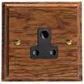 Varilight Kilnwood 1-Gang 5A Round Pin Socket - XKRP5MOB image 0