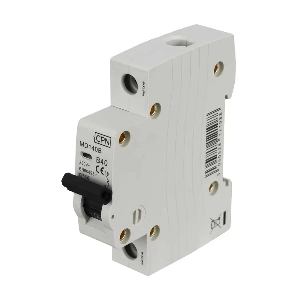 Cudis CPN MD 40A Single Pole 6kA B Curve MCB image 0