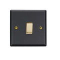 Varilight Vogue Matt Black 1-Gang 10A Intermediate Rocker Switch - XY7V.MB image 0