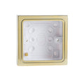 Varilight Georgian Brass Single Surface Decorative Pattress Box Brass Effect - YBS.B image 0