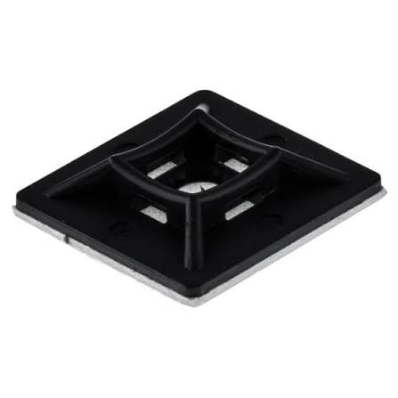 Adhesive Base for Cable Ties Black 25mm -  100PCS