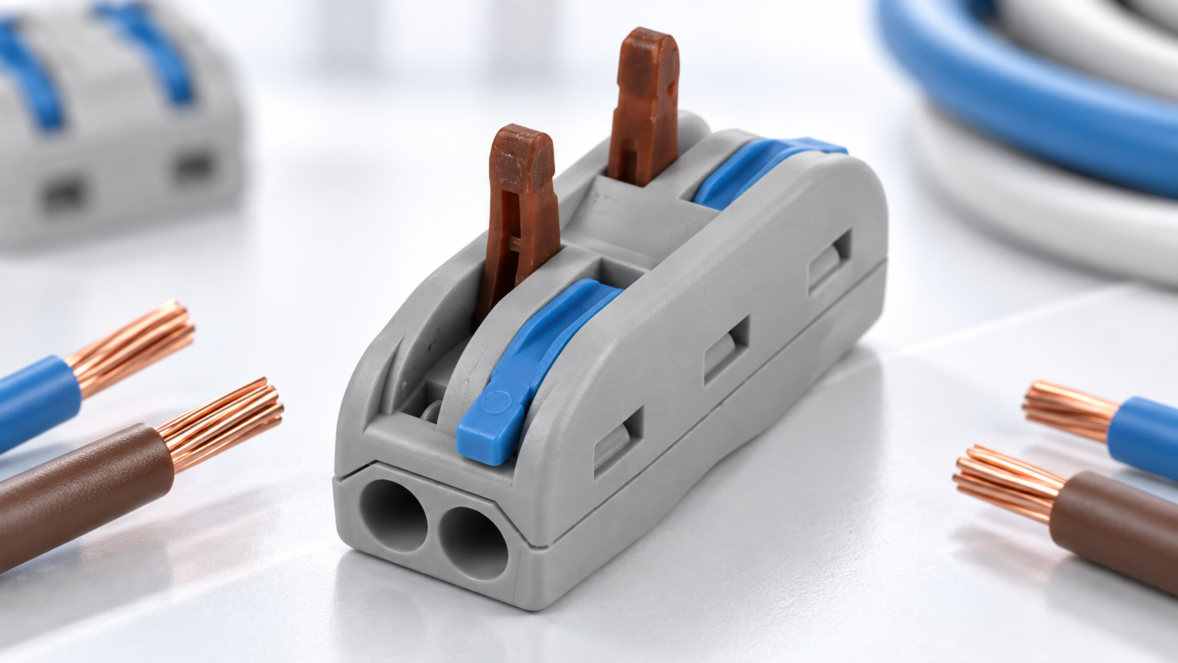 2 In 2 Out Inline 32a Lever Connectors Pack of 10 - VUEP138-10
