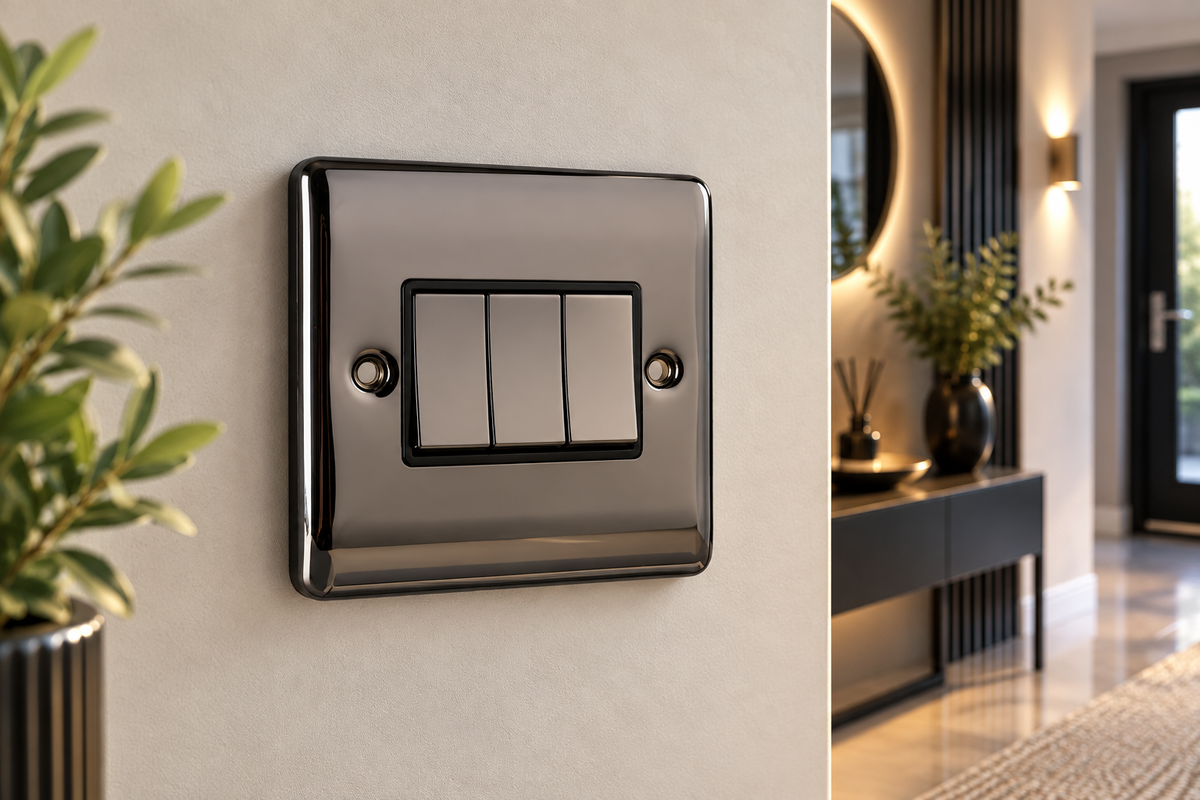 Definition 3 Gang Treble 10a Light Switch D03BN