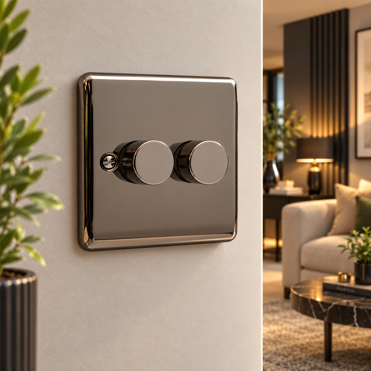 Definition 2 Gang 250W Dimmer Switch D11BN