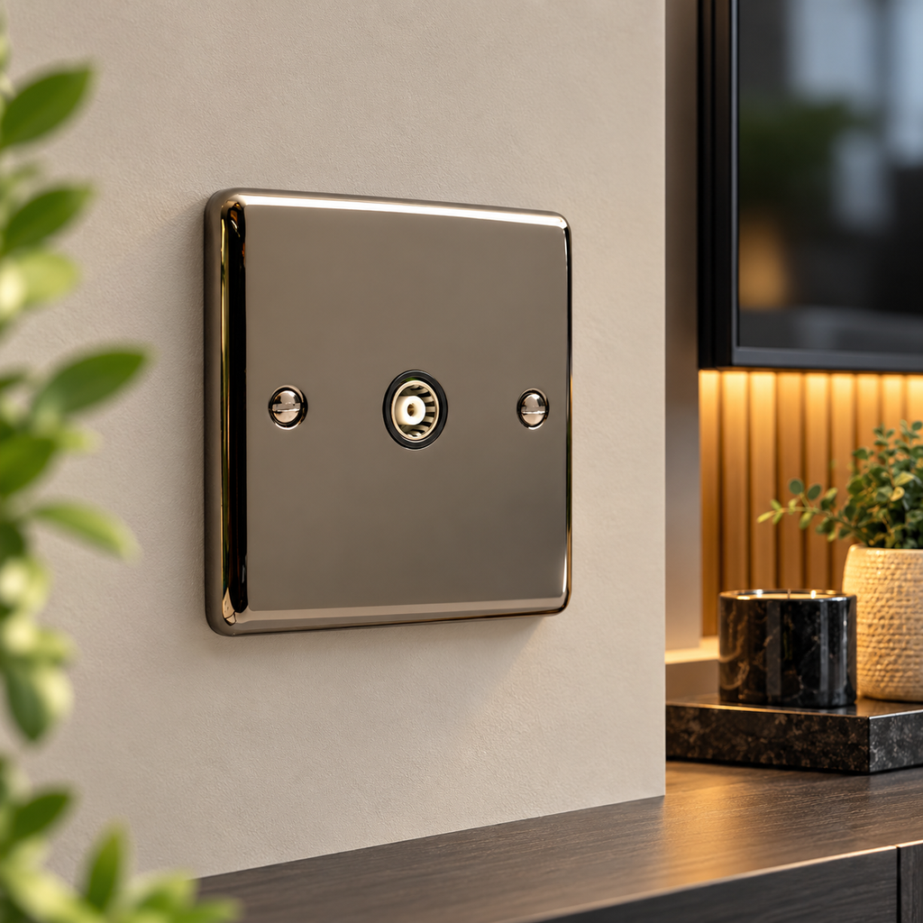 Definition 1 Gang TV Coaxial Outlet D42BN
