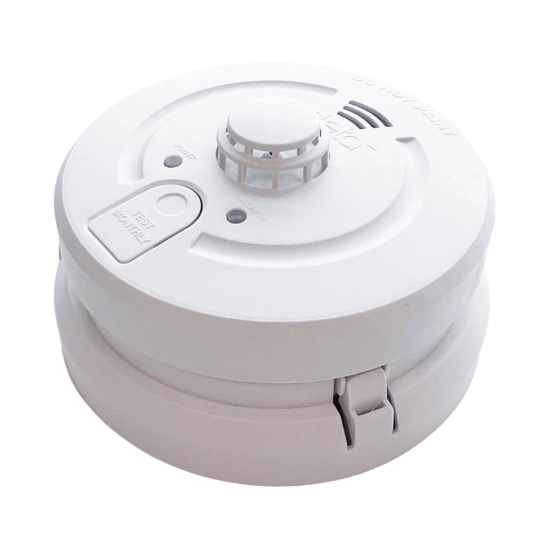 Deta 1171 - Combined Optical Smoke and Heat Alarm 240V with 10 Year Sealed Lithium Battery Back Up