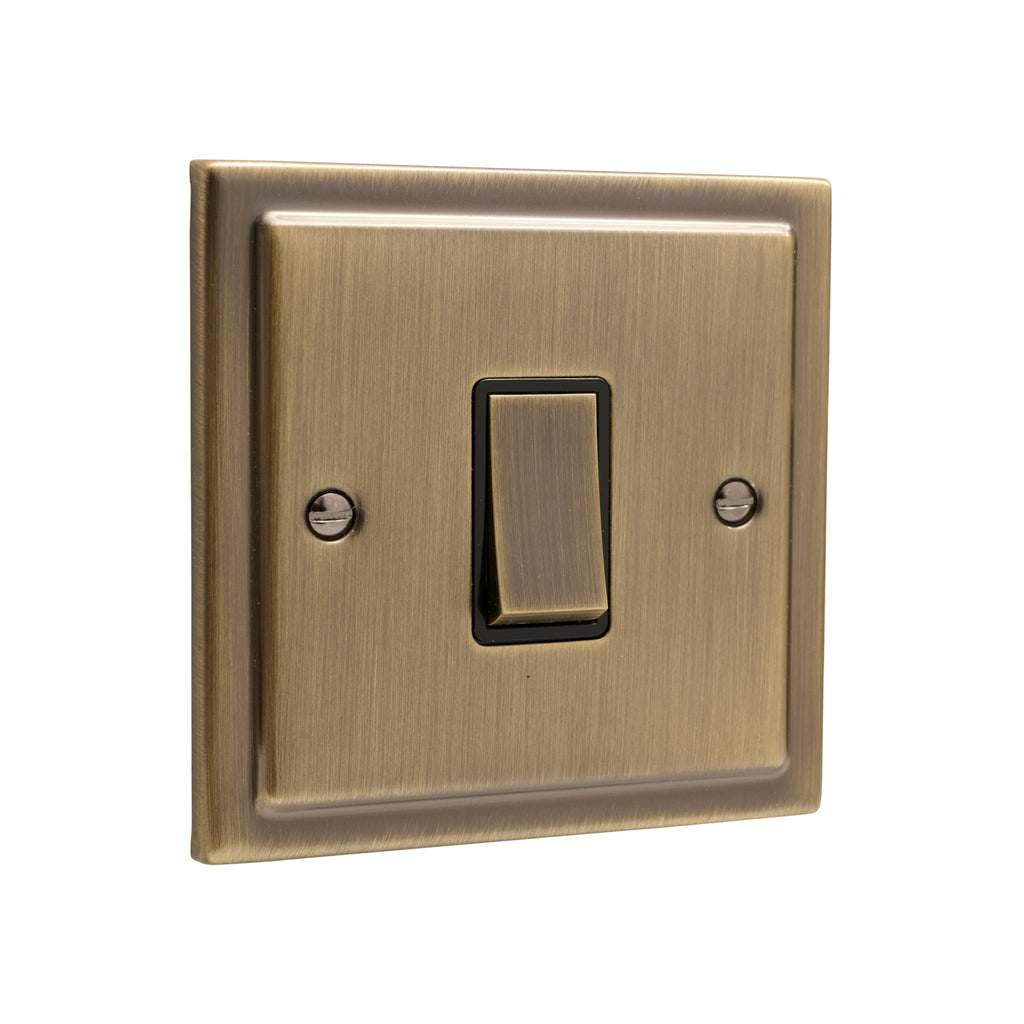 Regency Antique Brass 1 Gang Intermediate Switch R05AB