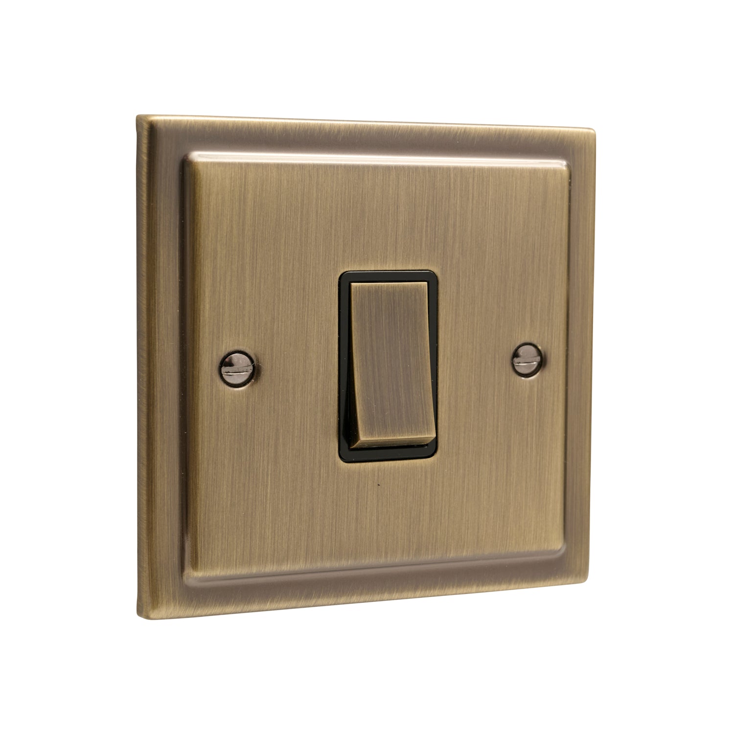 Regency Antique Brass 1 Gang Single 10a Light Switch R01AB