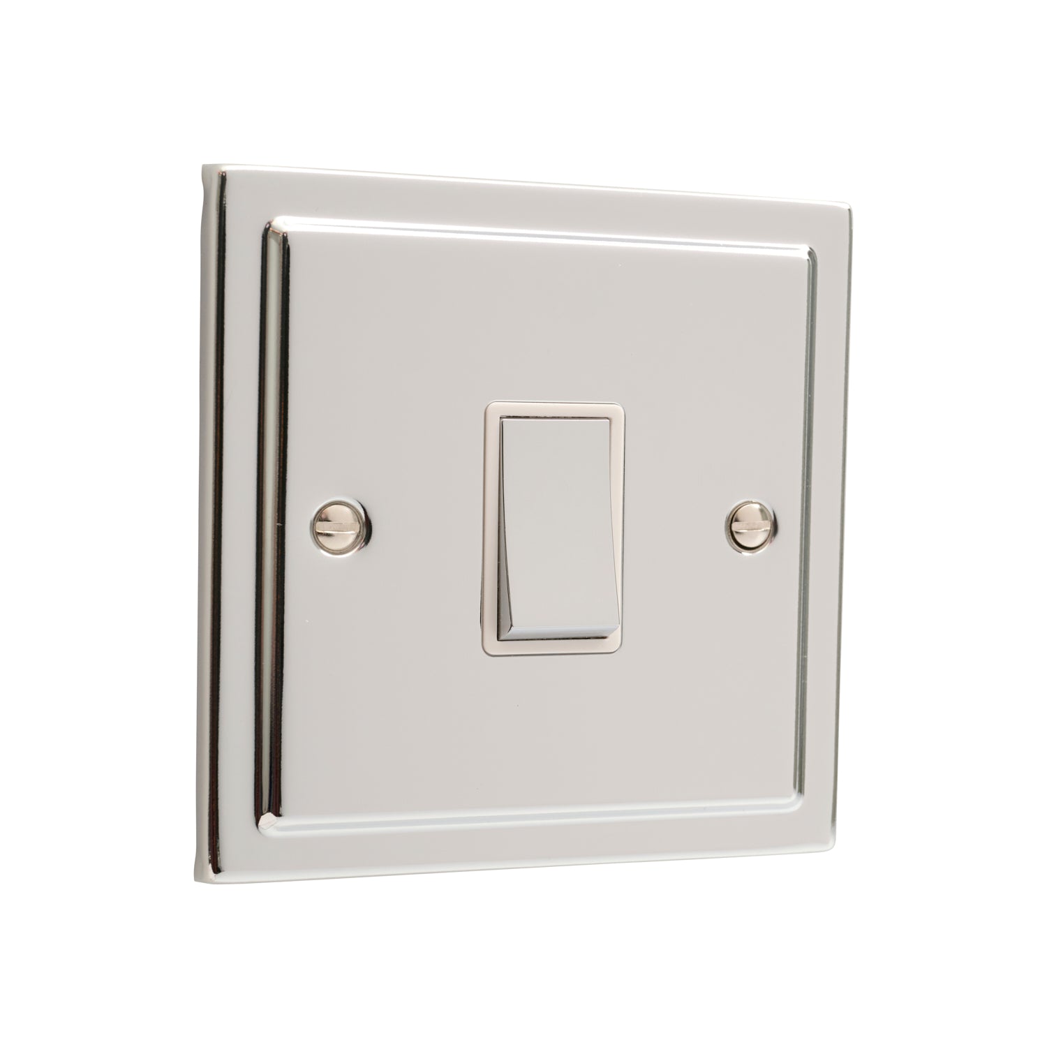 Regency Polished Chrome 1 Gang Single 10a Light Switch R01PCW