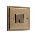 Regency Antique Brass 2 Gang Double 10a Light Switch R02AB