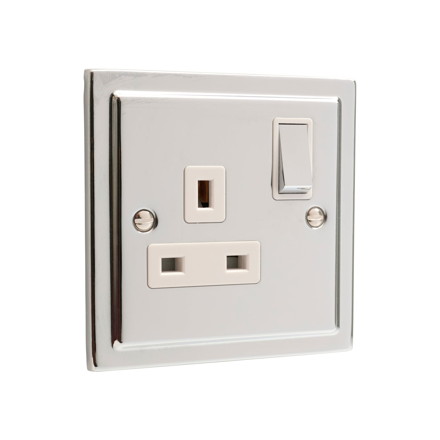 Regency Polished Chrome Single 1 Gang  13a Socket R06PCW