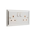 Regency Polished Chrome Double 2 Gang 13a Socket R07PCW
