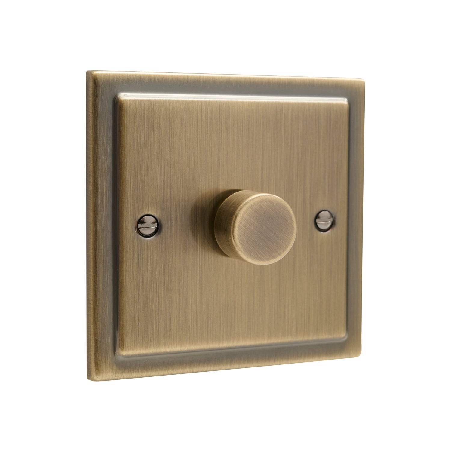 Regency Antique Brass 1 Gang 400W Dimmer Switch R22AB