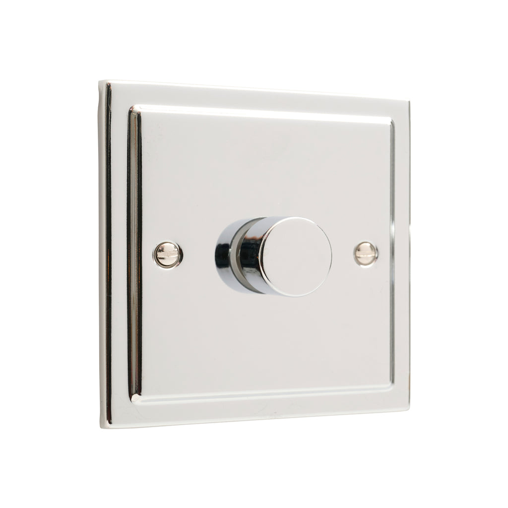 Regency Polished Chrome 1 Gang Intelligent 250W Dimmer Switch R10PC-IN25