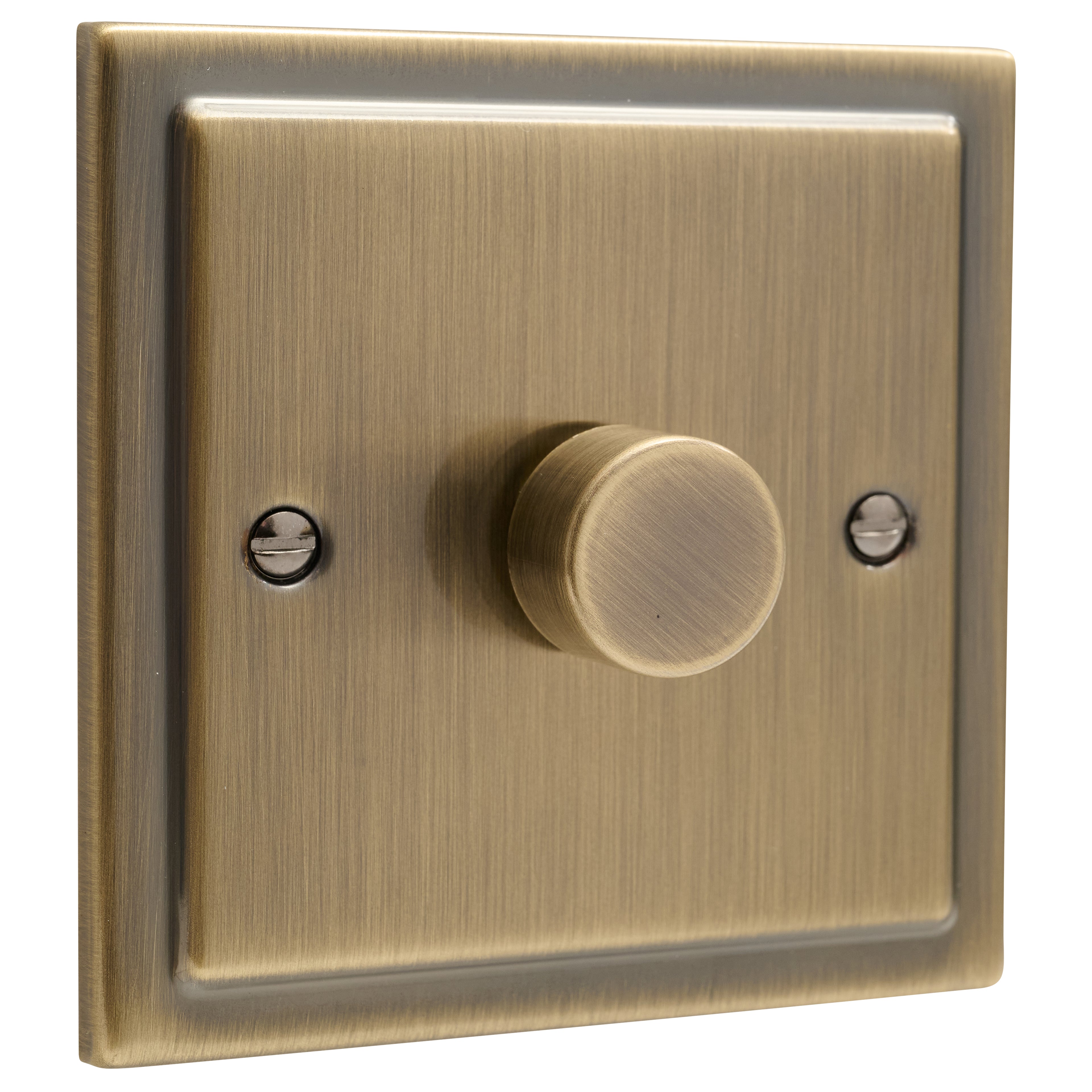 Regency Antique Brass 1 Gang Intelligent 250W Dimmer Switch R10AB-IN25