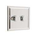 Regency Polished Chrome 2 Gang 250W Dimmer Switch R11PCW