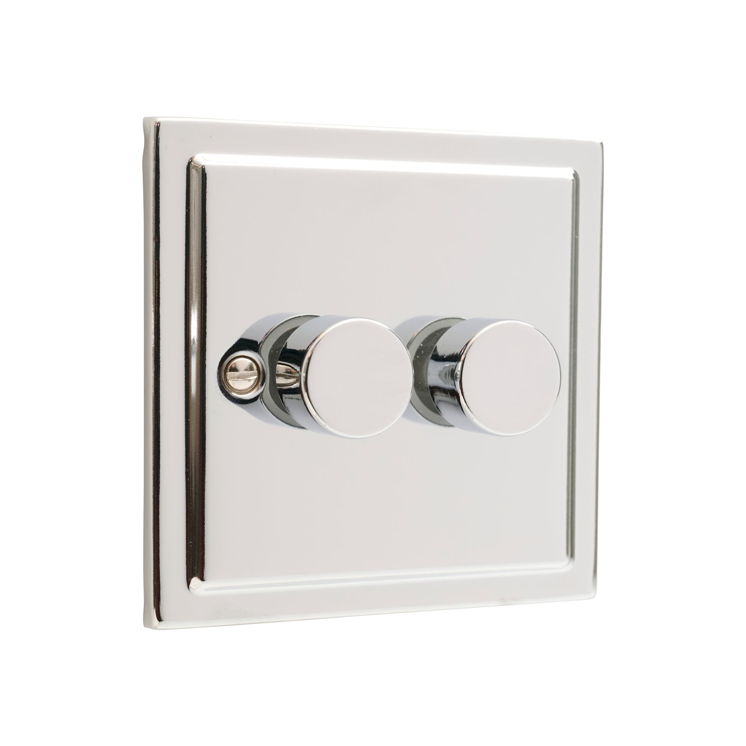 Regency Polished Chrome 2 Gang 250W Dimmer Switch R11PCW
