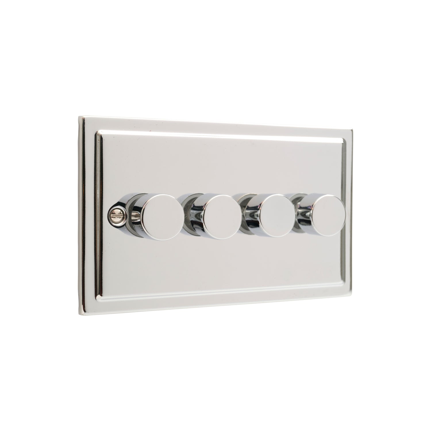 Regency Polished Chrome 4 Gang 250W Dimmer Switch R13PCW