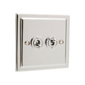 Regency Polished Chrome 2 Gang 20AX Toggle Switch - R35PCW