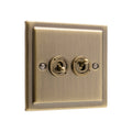 Regency Antique Brass 2G Toggle Switch 20AX - R35AB
