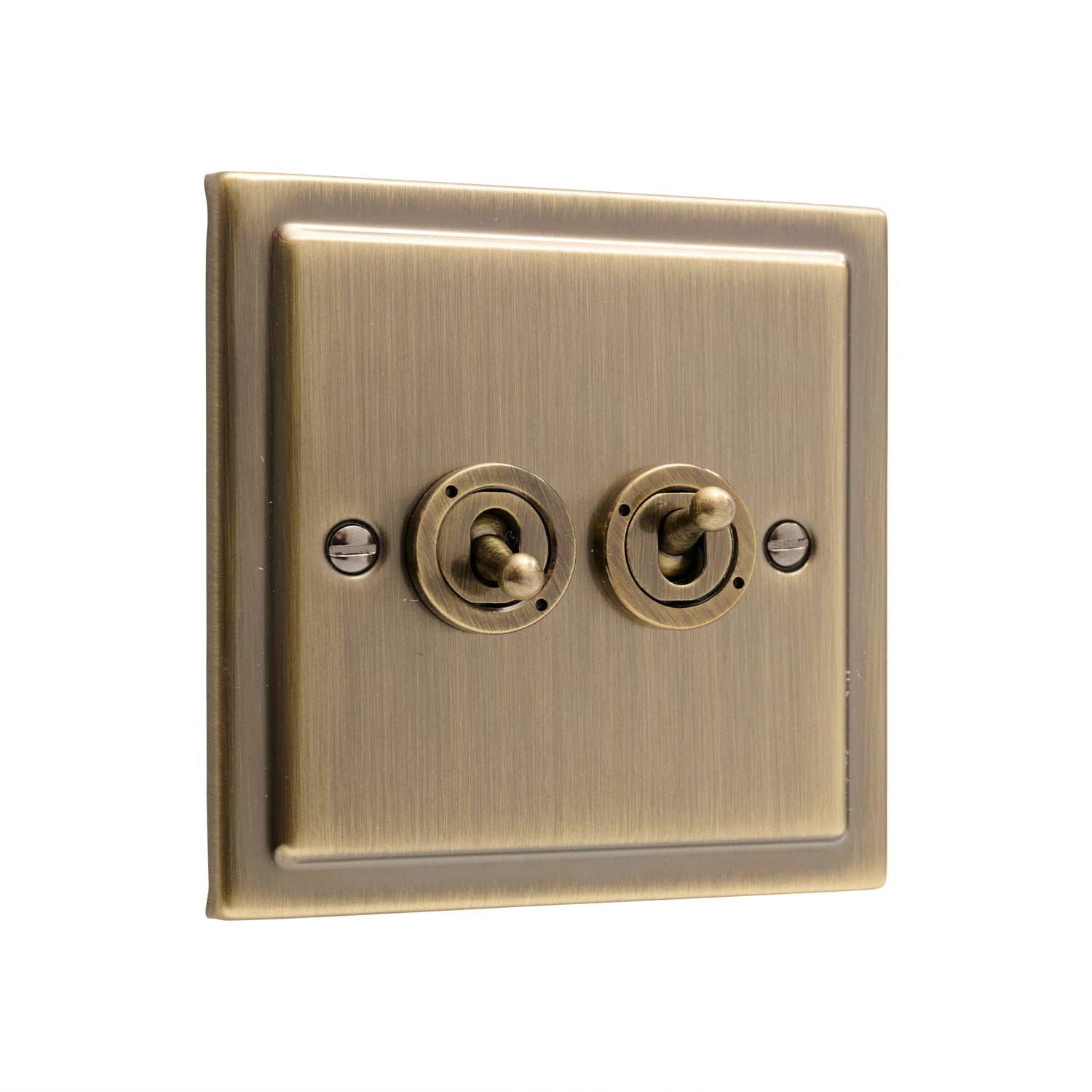 Regency Antique Brass 2G Toggle Switch 20AX - R35AB