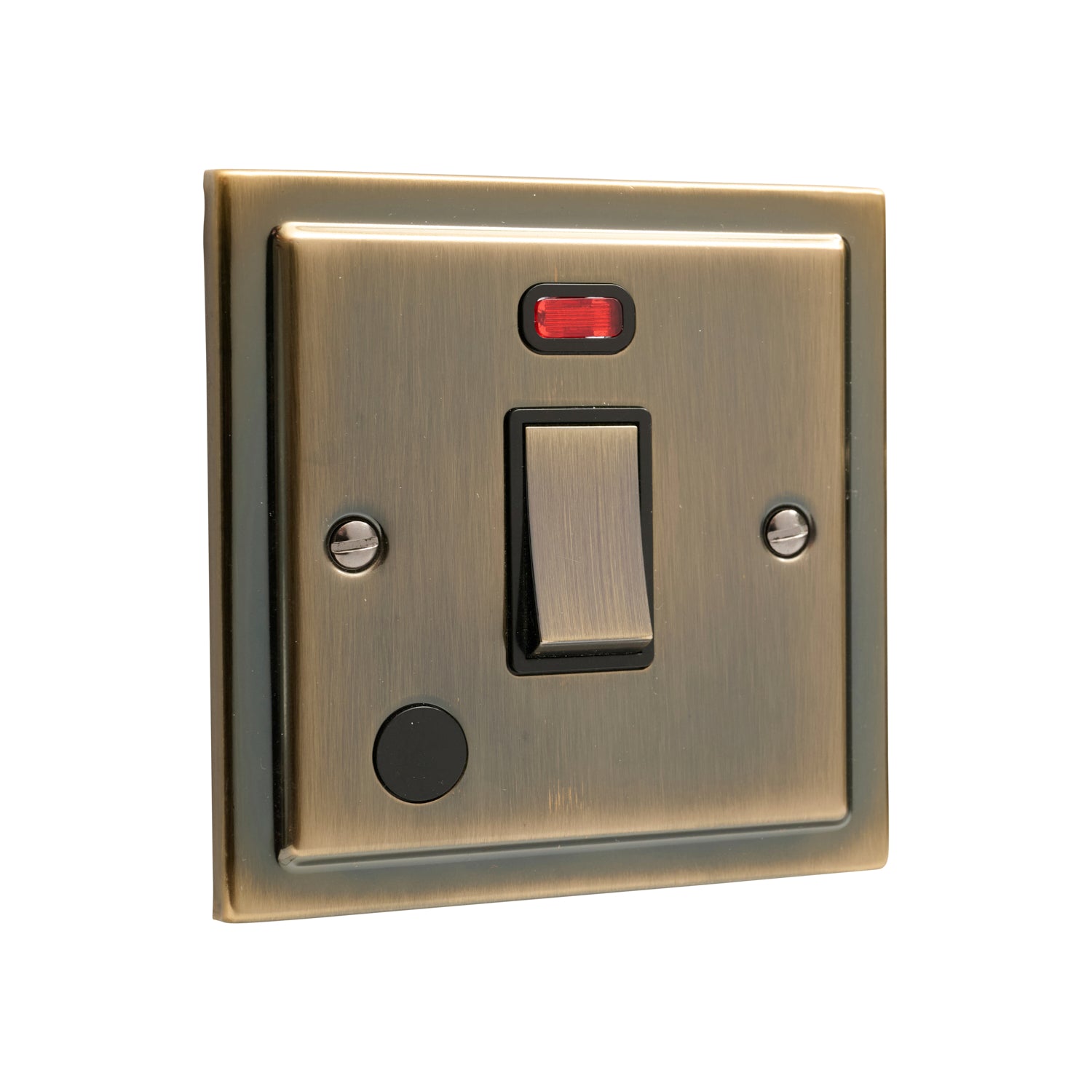 Regency Antique Brass 20A Double Pole Switch R37AB