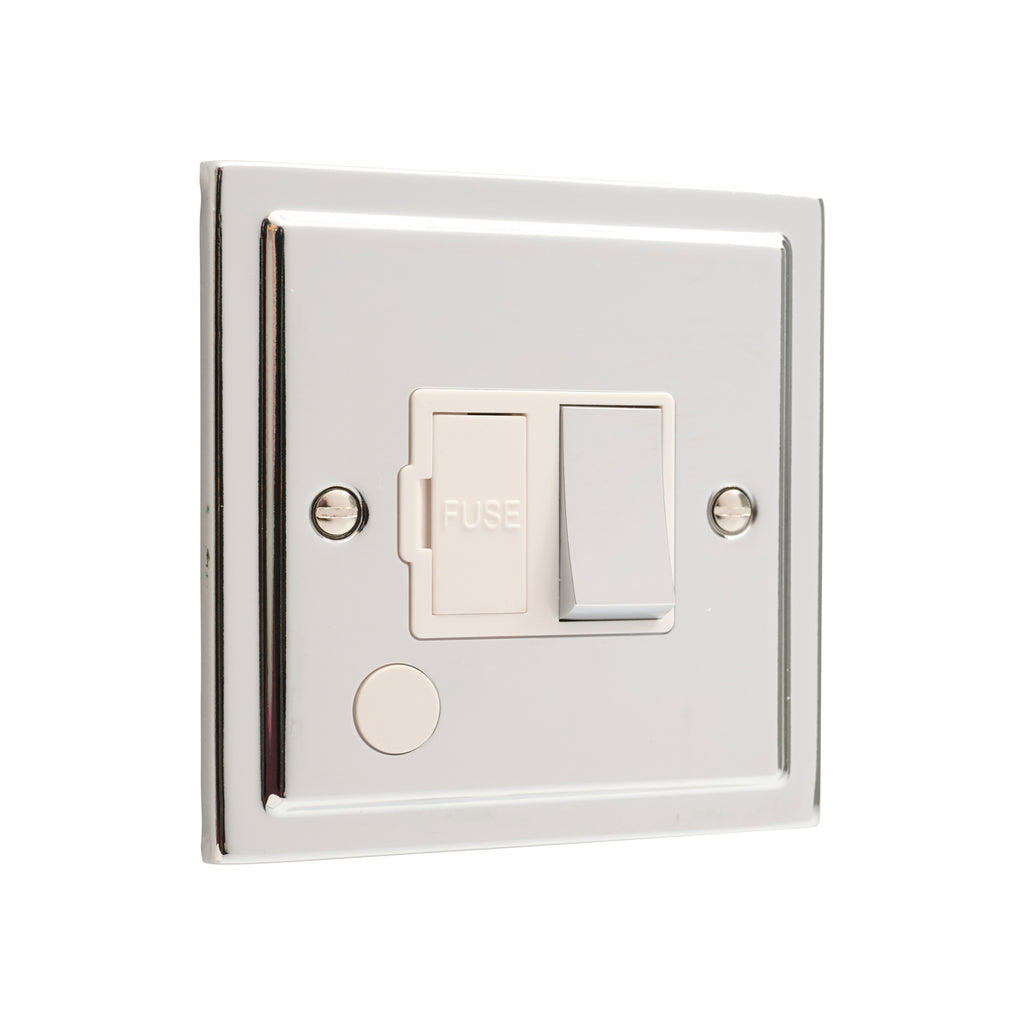 Regency Polished Chrome 13A Switched Fuse Spur R38PCW