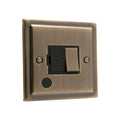 Regency Antique Brass 13A Switched Fuse Spur R38AB