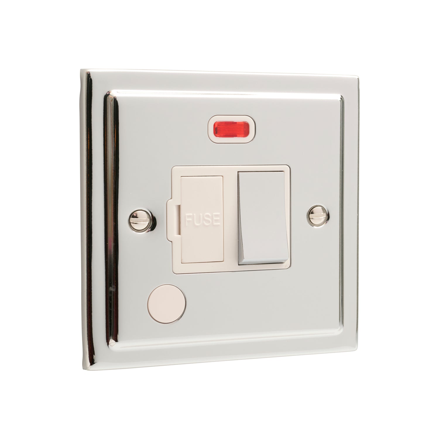 Regency Polished Chrome 13A Switched Fuse Spur with Neon R39PCW