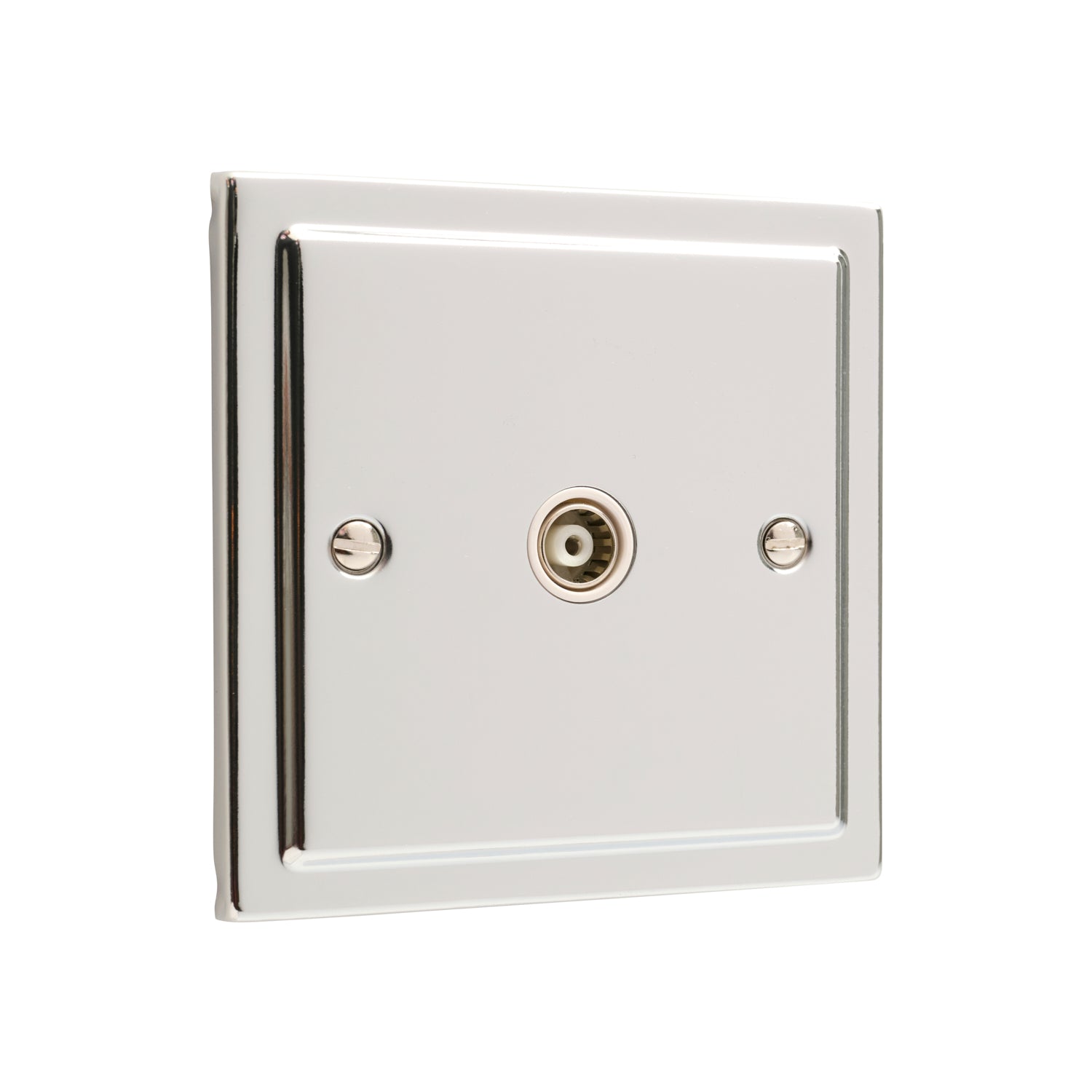 Regency Polished Chrome 1 Gang TV Coaxial Outlet R42PCW