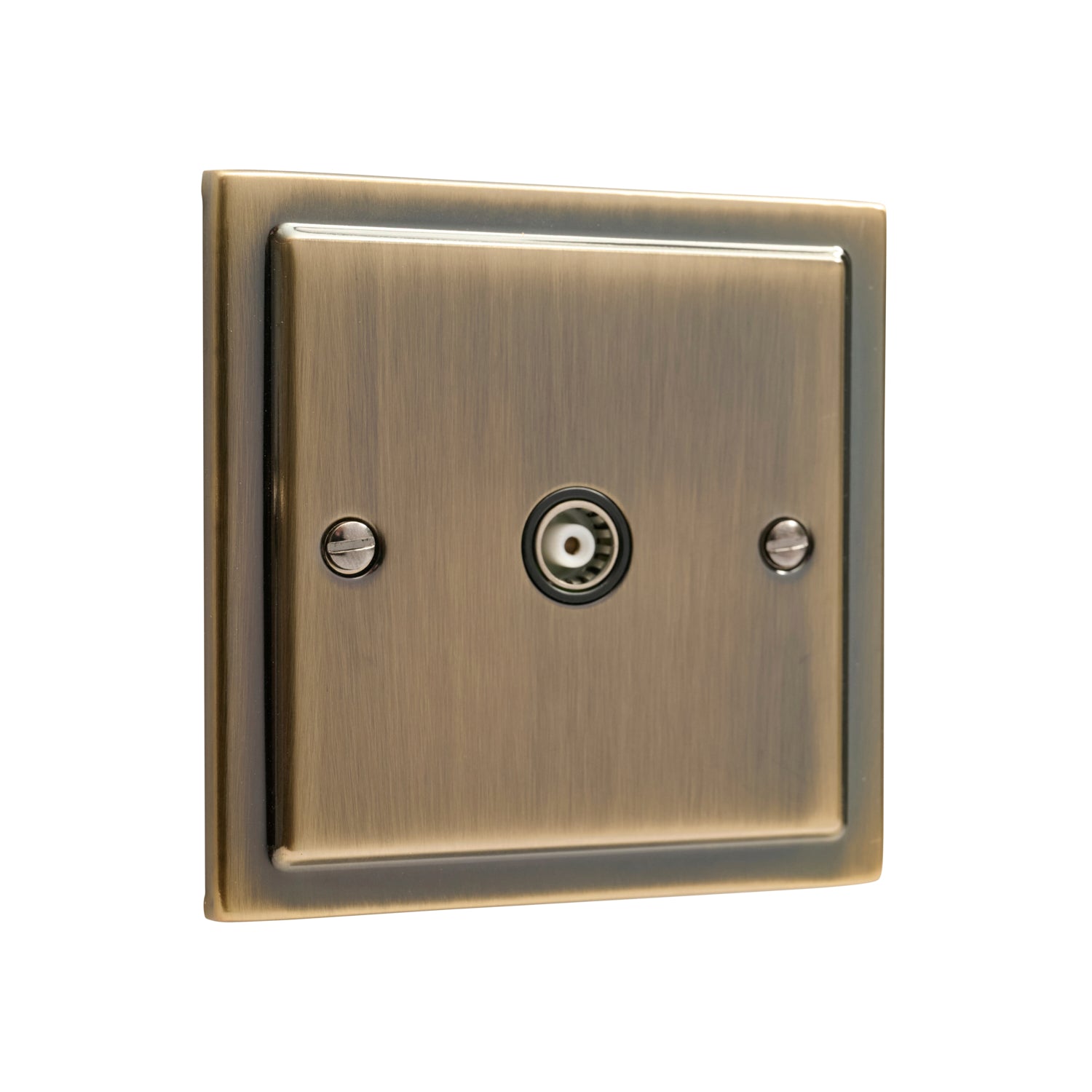 Regency Antique Brass 1 Gang TV Coaxial Outlet R42AB