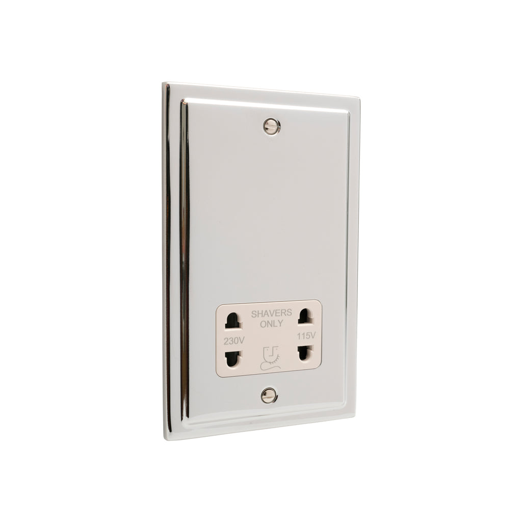 Regency Polished Chrome Shaver Socket - R48PCW
