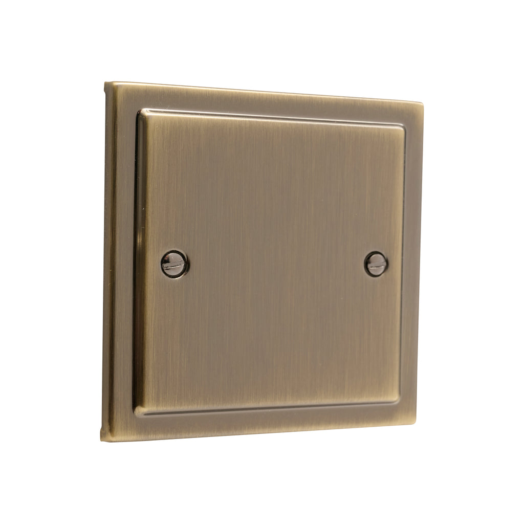 Regency Antique Brass Single Blanking Plate R49AB
