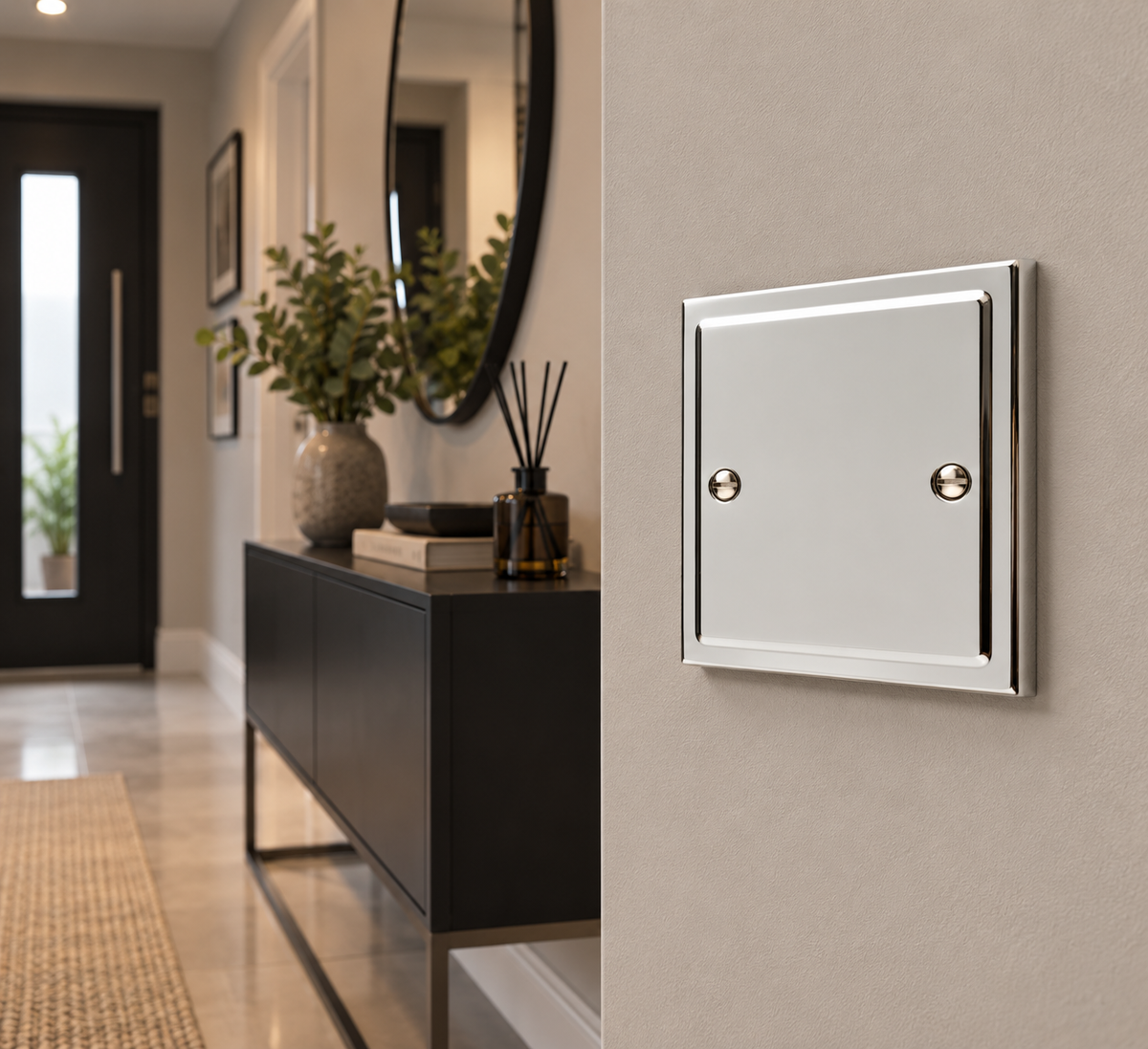 Regency Polished Chrome Single Blanking Plate R49PCW