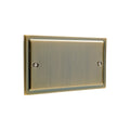 Regency Antique Brass Double Blanking Plate R50AB