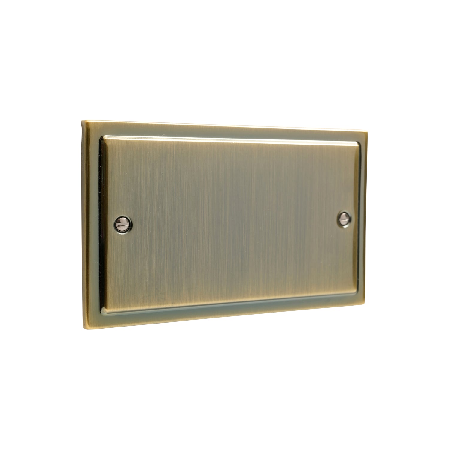 Regency Antique Brass Double Blanking Plate R50AB