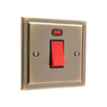 Regency Antique Brass 45A Single Cooker Switch R52AB