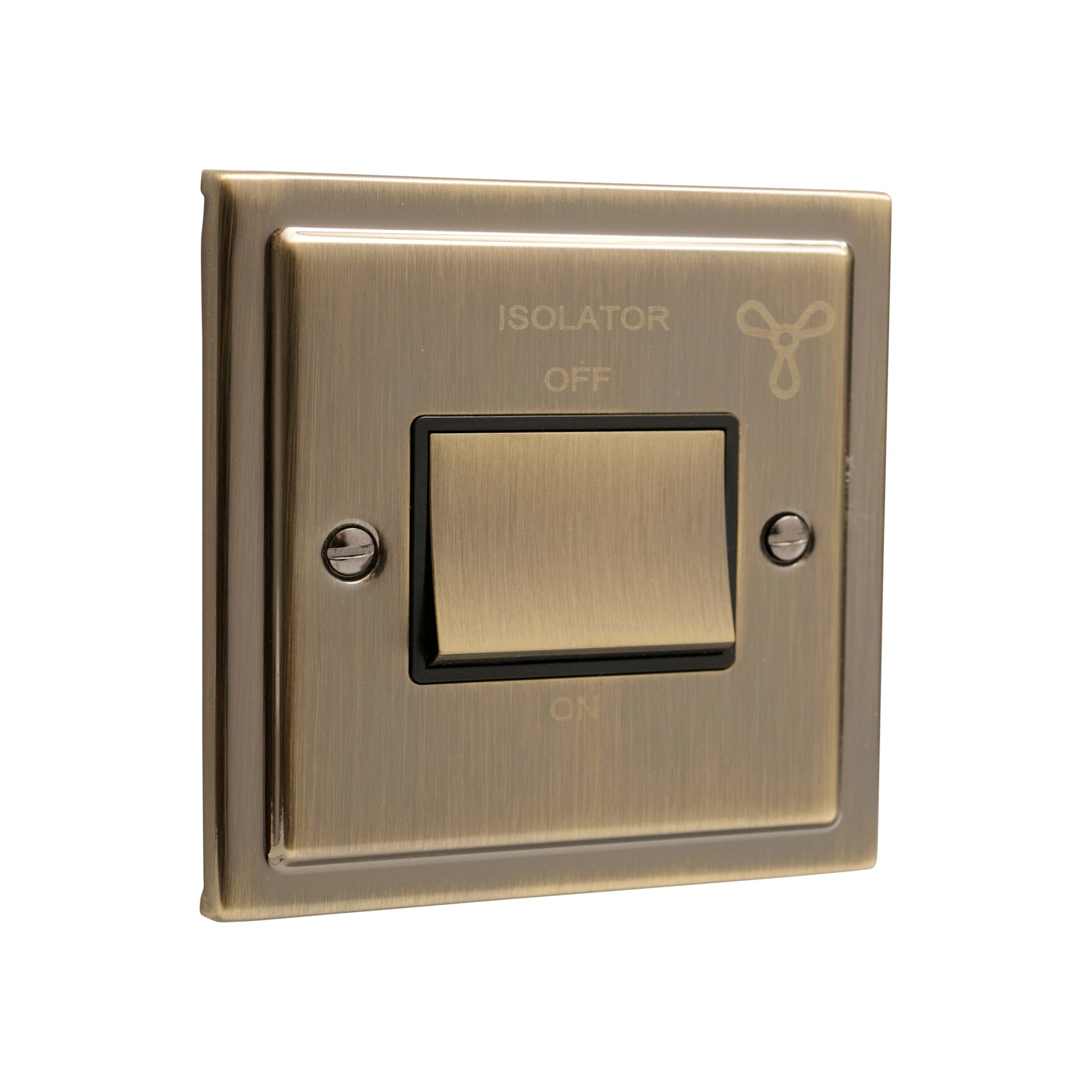 Regency Antique Brass Fan Isolator Switch R53AB