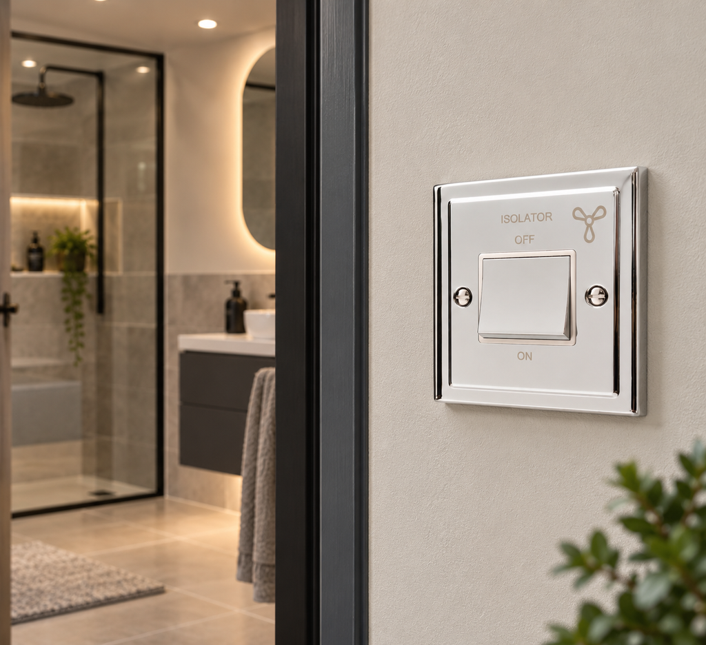 Regency Polished Chrome Fan Isolator Switch R53PCW