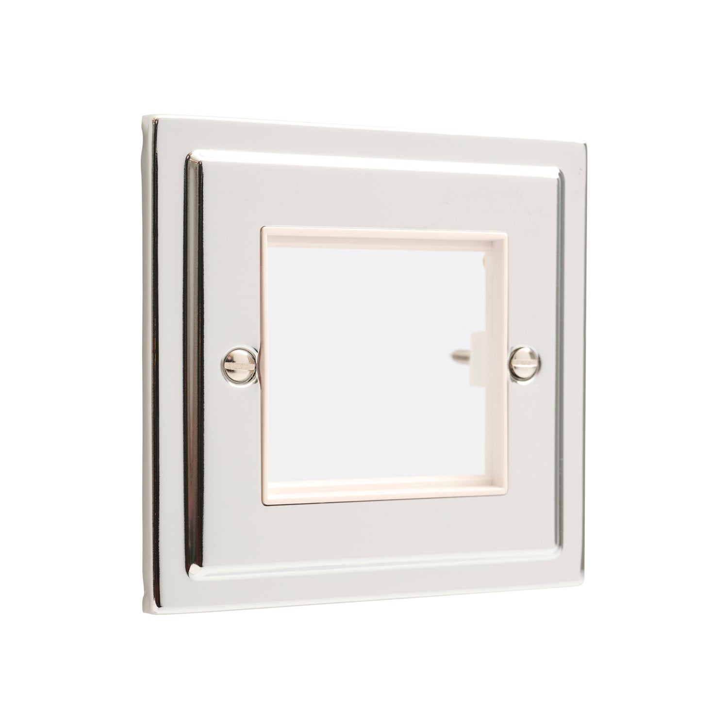 Regency Polished Chrome 1 Gang 2 Data Modules Plate - R63PCW