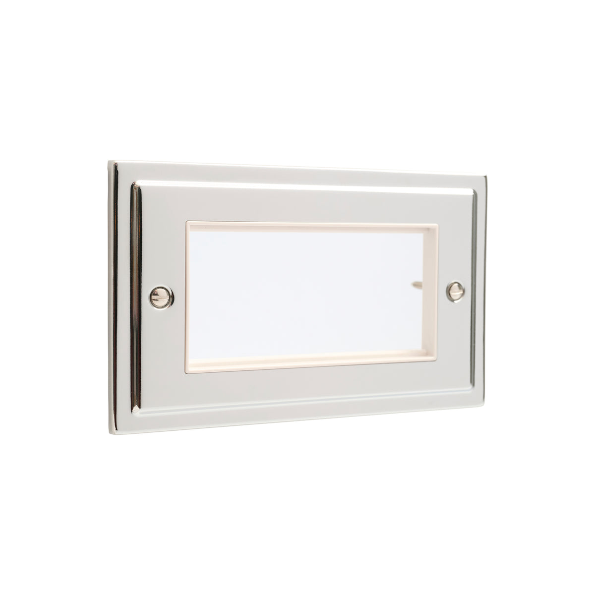 Regency Polished Chrome 2 Gang 4 Data Modules Plate - R64PCW