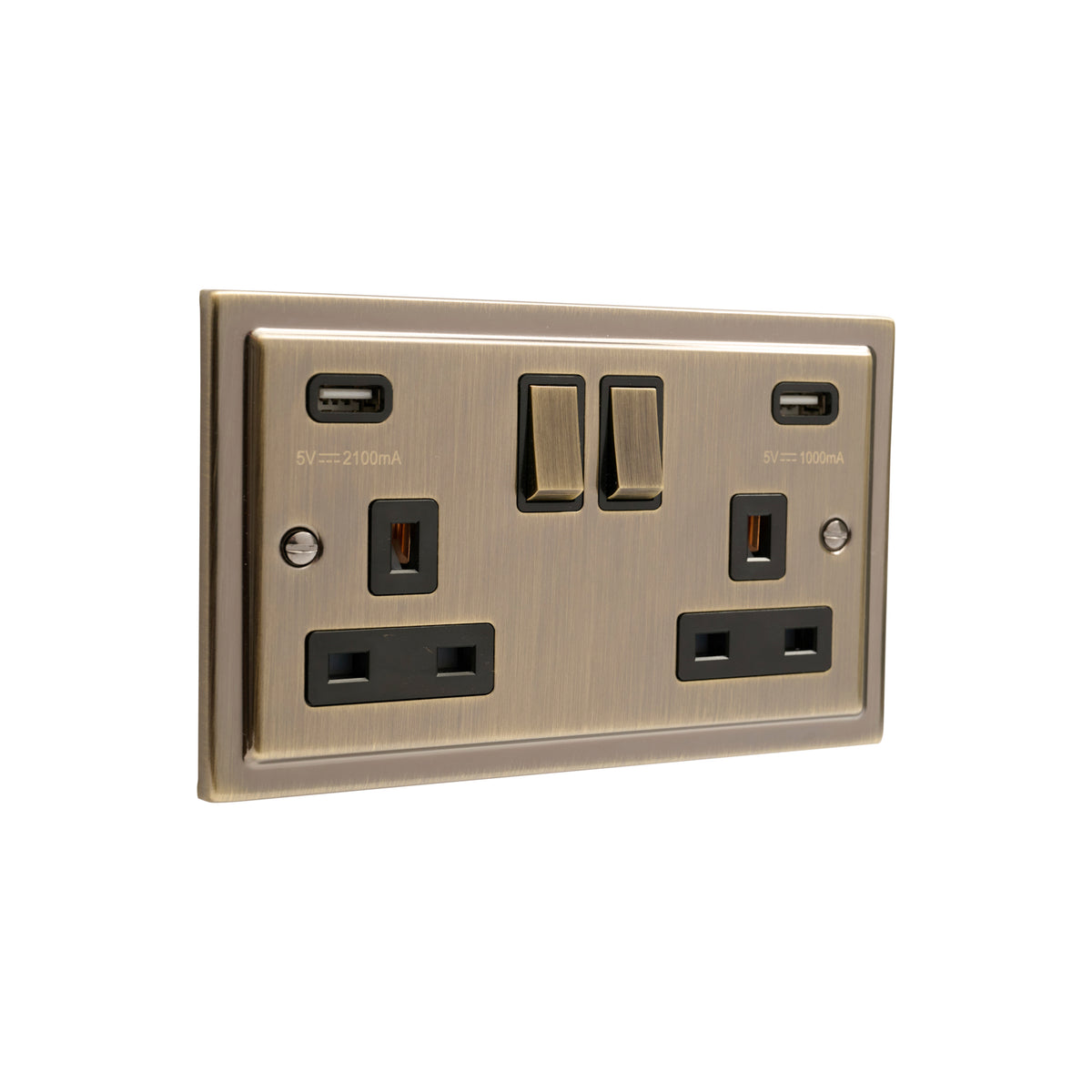 Regency Antique Brass USB - Twin Ports 3.1a - R65AB