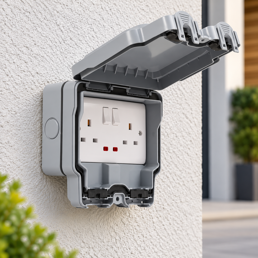 SFG07 - Weatherproof Outdoor 13a DP Double Socket IP66