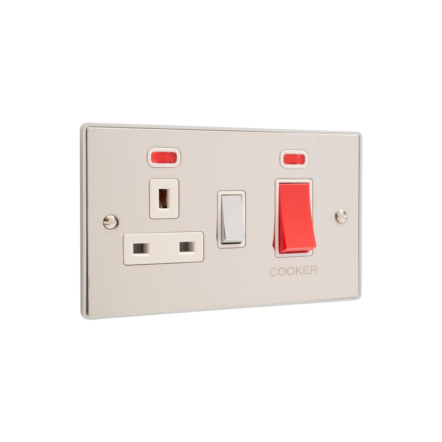 Urban Edge 45A Cooker Switch with Socket - UE41PCW