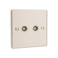 Urban Edge 2 Gang TV Coaxial Outlet - UE43PCW